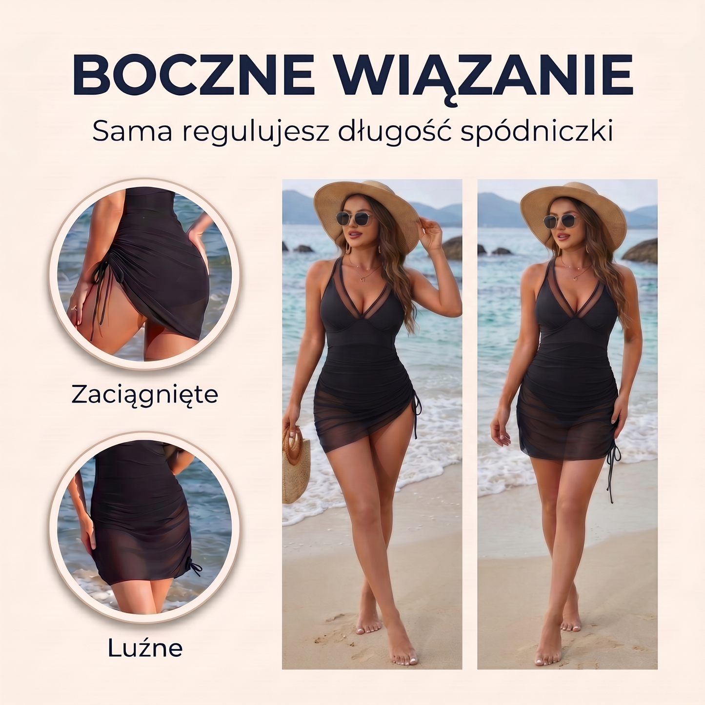 Wyszczuplający siateczkowy strój kąpielowy AQUERA